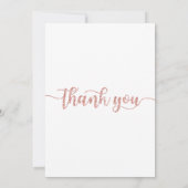 Carte de remerciements, Carte de remerciements de  (Dos)