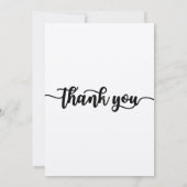 Carte de remerciements, Carte de remerciements de  (Dos)