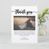 Carte de remerciements, Carte de remerciements de  (Debout devant)