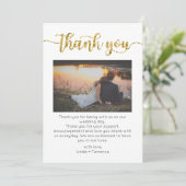 Carte de remerciements, Carte de remerciements de (Debout devant)