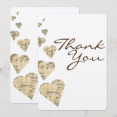 Carte de remerciements Cartes vintages (Devant / Derrière)