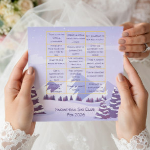 Carte De Remerciements Carton de jeu de bingo pour enterrement de vie de