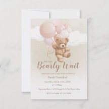 Carton d'invitation On Peut à Peine Attendre