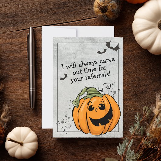 Carte De Remerciements Carve Time pour votre Halloween de référence