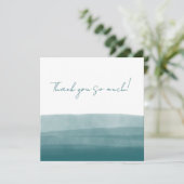 Carte De Remerciements Casal Watercolor Abstract (Debout devant)