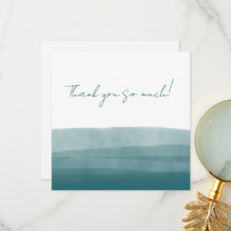 Carte De Remerciements Casal Watercolor Abstract