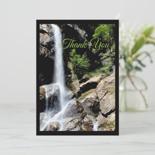 Carte De Remerciements Cascade (Debout devant)