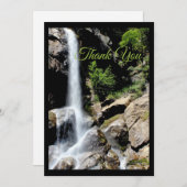 Carte De Remerciements Cascade (Devant / Derrière)