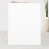 Carte De Remerciements Cascade bleue verte Sunrise Pastor Appréciation (Dos)