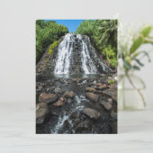 Carte De Remerciements Cascade tropicale de Kepirohi (Debout devant)