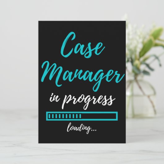Carte De Remerciements Case Manager (Debout devant)