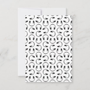 Carte De Remerciements Casques Musique Imprimer COULEUR ARRIÈRE - PLAN PE