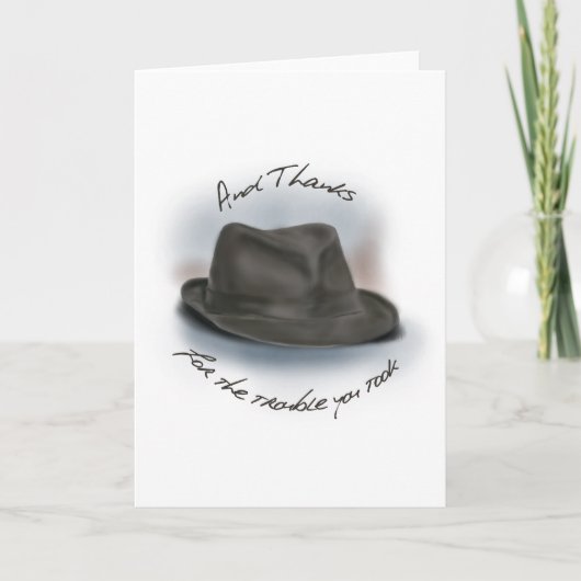 Carte De Remerciements Casquette pour Leonard 1 (Devant)