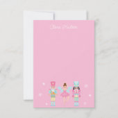 Carte De Remerciements Casse-noisette rose mignon Personnalisé (Devant)