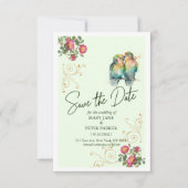 Carte De Remerciements Casual script typography wedding save the date (Devant)
