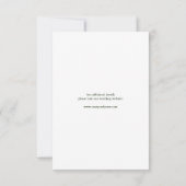 Carte De Remerciements Casual script typography wedding save the date (Dos)