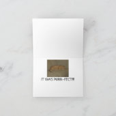 Carte De Remerciements Cat thank (Intérieur)