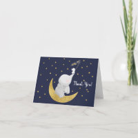 Catch A Star Elephant Baby Shower Thank You