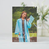 Carte De Remerciements Catégorie de diplôme personnalisé de la photo d'un (Debout devant)