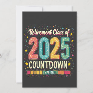 Carte De Remerciements Catégorie de retraite de 2025 en cours de graduati