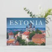 Carte De Remerciements Cathédrale et Cityscape| Estonie (Debout devant)