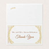 Carte de remerciements catholique de mariage d'hiv (Outside Unfolded)