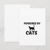 CARTE DE REMERCIEMENTS CATS POWERES (Devant / Derrière)