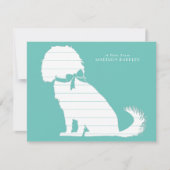 Carte De Remerciements Cavalier King Charles Spaniel Chien Chien Chien Ch (Devant)