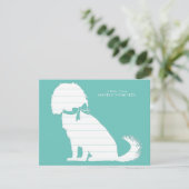 Carte De Remerciements Cavalier King Charles Spaniel Chien Chien Chien Ch (Debout devant)