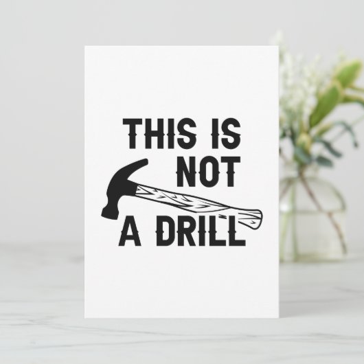 Carte De Remerciements Ce N'Est Pas Un Exercice (Debout devant)