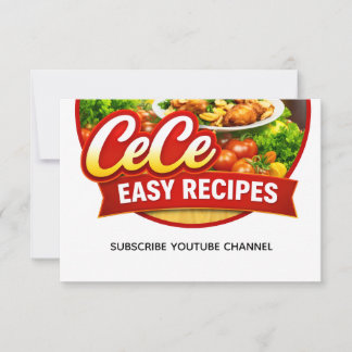 Carte De Remerciements Cece Easy Recipes Thank You Card