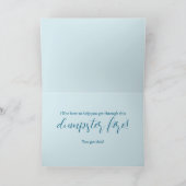 Carte De Remerciements Cela aussi sera adopté. Incendie de dumping (Intérieur)