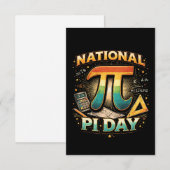 Carte De Remerciements Celebrate Pi (Devant / Derrière)