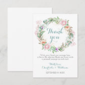 Carte De Remerciements Célébration de 60 ans de mariage diamanté avec des (Devant / Derrière)