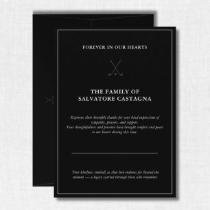 Carte De Remerciements Célébration de golf : Carte de remerciement de vie