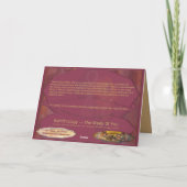 Carte De Remerciements Célébration de l'Afrique mère (Dos)