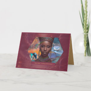 Carte De Remerciements Célébration de l'Afrique mère