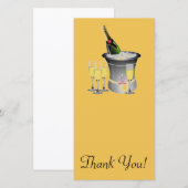 Carte De Remerciements Célébration de nouvelles années (Devant / Derrière)