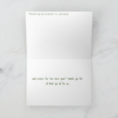 Carte De Remerciements Célébration des infirmières de l'école (Intérieur)