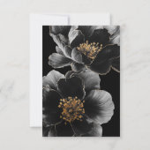 Carte De Remerciements Célébration Florale Élégante De La Vie (Dos)