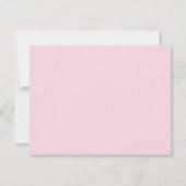 Carte De Remerciements Célébration funéraire de la vie rose florale (Dos)