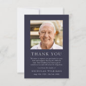 Carte De Remerciements Célébration simple de la vie funérailles commémora (Devant)