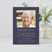 Carte De Remerciements Célébration simple de la vie funérailles commémora (Debout devant)