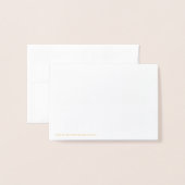 Carte de remerciements céleste étoilé (Derrière avec enveloppe)