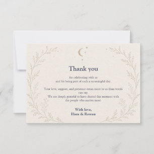 Carte De Remerciements Céleste Mariage Remerciements De Mariage Non