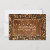 Carte De Remerciements Celestial Gothic Baroque Wedding (Devant)