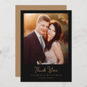 Carte De Remerciements Celestial Romance Wedding (Devant / Derrière)