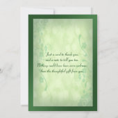 Carte de remerciements celtique de noeud d'amour (Dos)