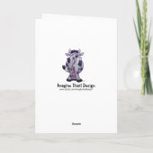 Carte De Remerciements Centre de fête de la vache (Dos)