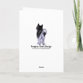 Carte De Remerciements Centre du parti Husky (Dos)